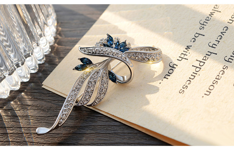 Broche femme en cristal autrichien - Ref 1172860 Image 17