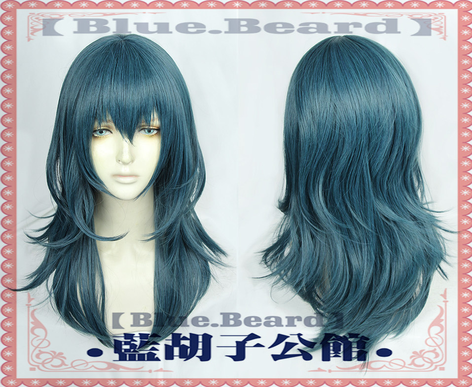 (Bluebeard) Coat of Arms of Flame:Snow and Moon protagonist cosplay wig