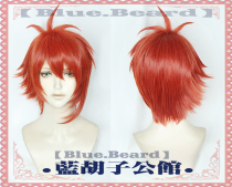 (BLUE BEARD) IDOLiSH7 Seven-sese land cos wig orange red anti-teething short hair