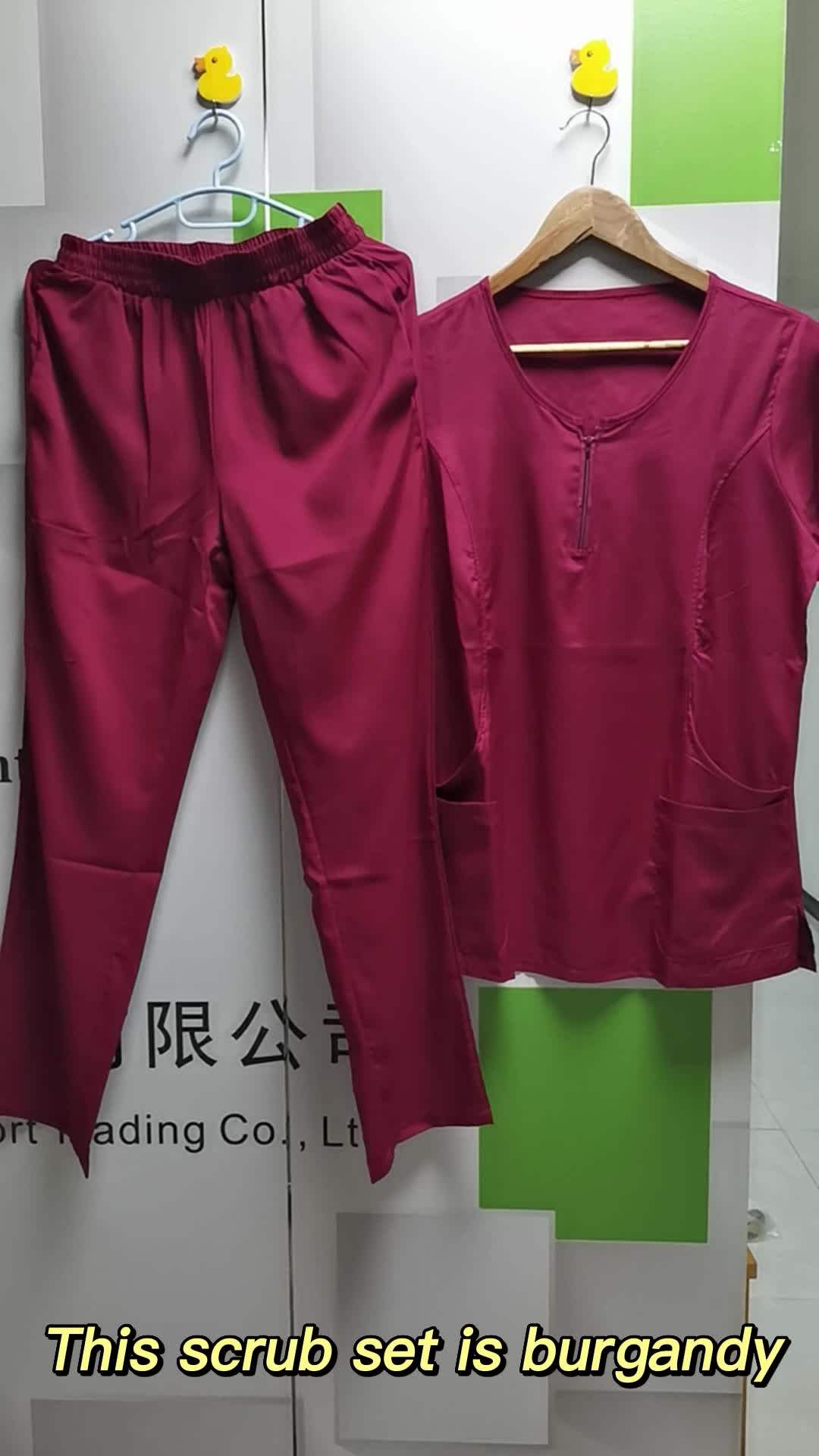 New Medical Scrubs Uniform Nurses Wear Wholesale Scrubs Suit From