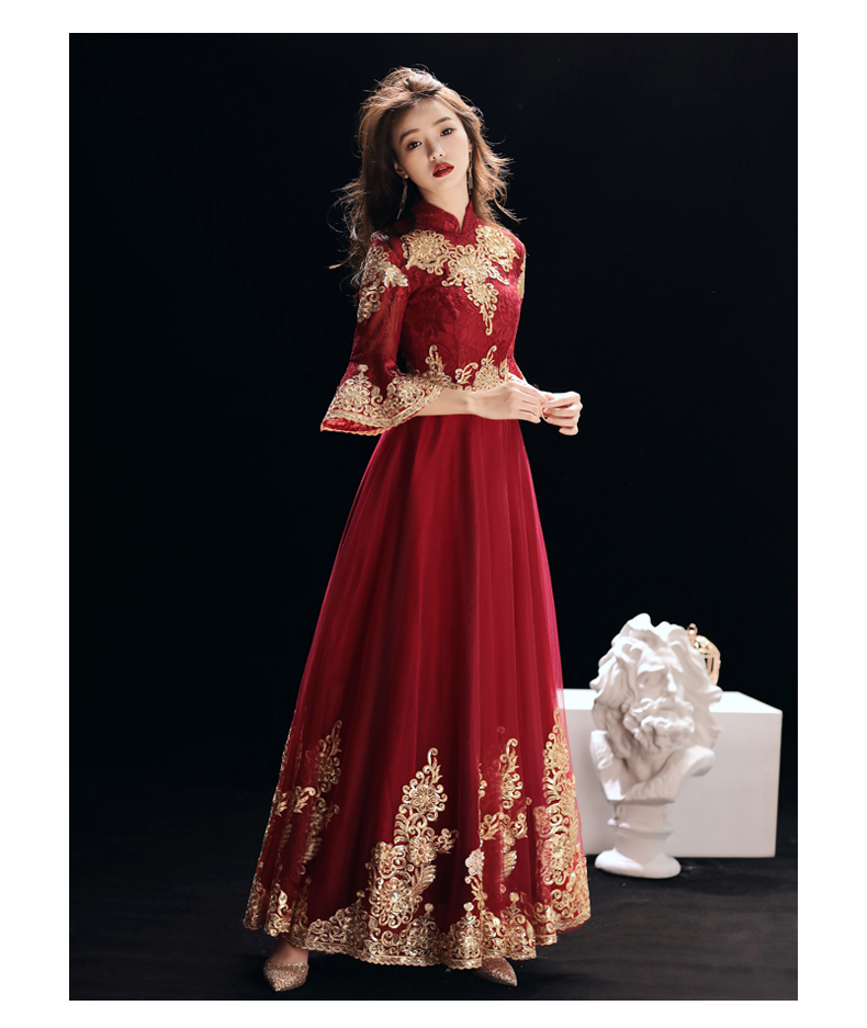 Robe de soirée manchon de cloche - Ref 3212861 Image 19