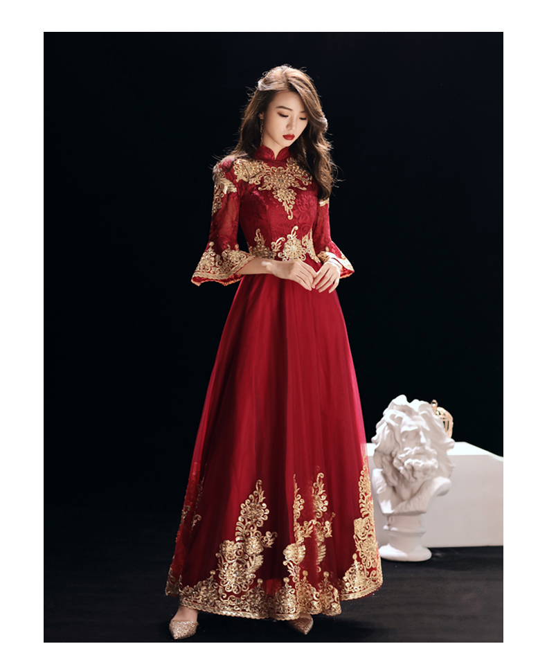 Robe de soirée manchon de cloche - Ref 3212861 Image 17