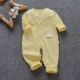 Quần áo dài tay cho bé mùa xuân và mùa thu cotton Đàn ông và phụ nữ 1 tuổi rompers bộ đồ leo núi - Áo liền quần