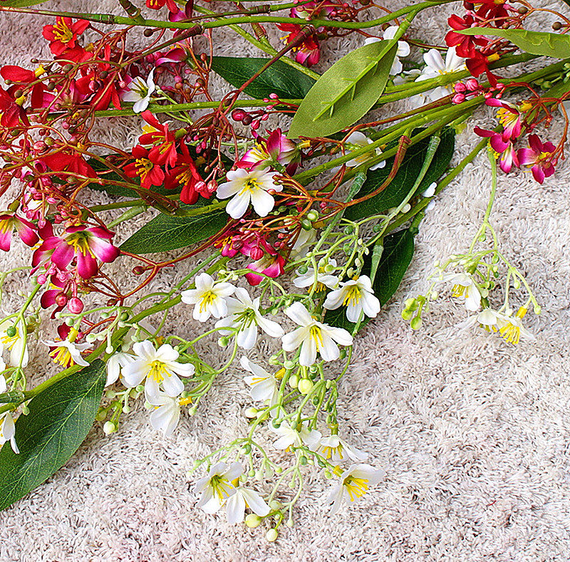 Senteo ins3 Fork Jubilation Coral Flower Branches Simulation Flowers Fake Flowers Home Wedding Photography Soft Dress Design