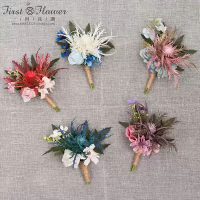 Wedding creative forest corsage Wedding family bride wrist flower bridesmaid small fresh high-end beautiful sister hand flower