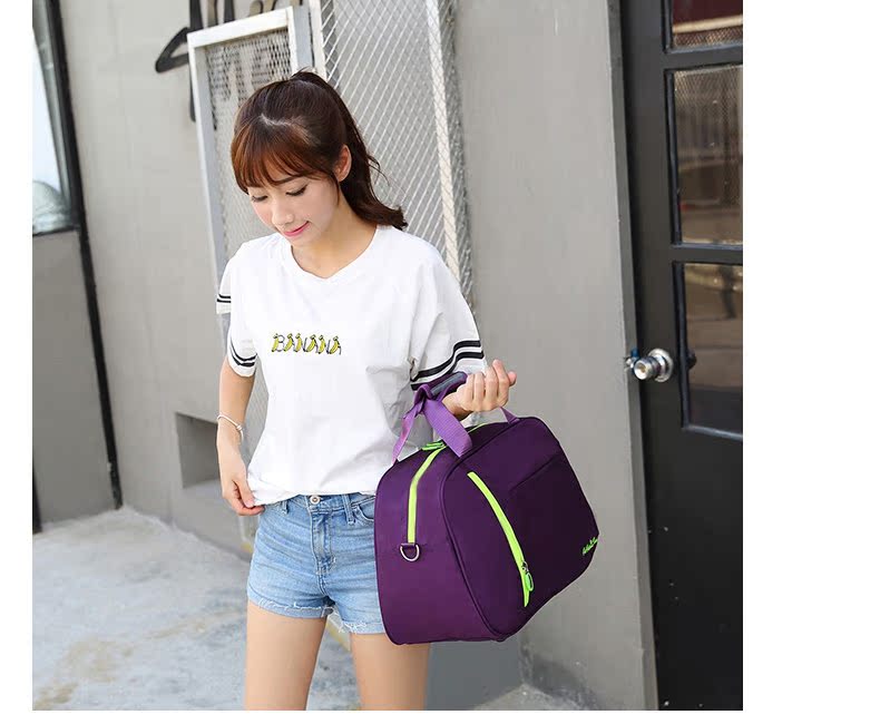Túi du lịch Aiqiu Phiên bản tiếng Hàn của thủy triều ngắn Oxford vải nam và nữ mới Messenger Messenger túi xách tay du lịch dung lượng lớn - Túi du lịch túi xách du lịch nam