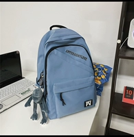 Синяя+кулон с серой лягушкой