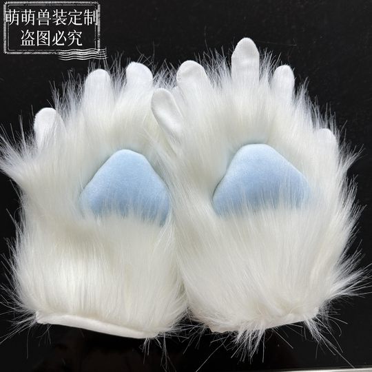 【带包边】手作兽装手套兽爪二次元漫展儿童可爱猫爪Cosplay发声