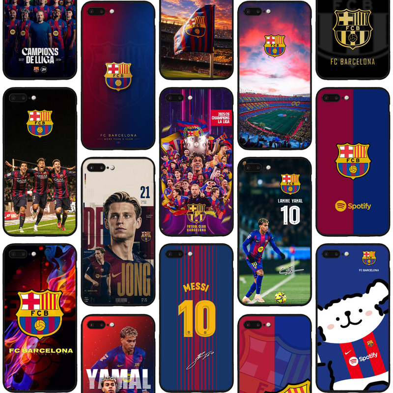 Any Model of Barcelona Phone Case Is Suitable for Apple, Huawei, Xiaomi, Meizu, Oppo, Samsung, Oneplus, Honor, Redmi, Vivo, Barcelona Team Silicone Cases, Including Yamal, Gavi, Pedri, and Messi