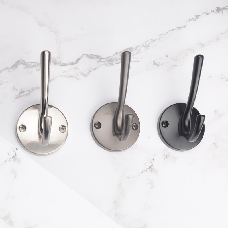 Thickened Nordic Light Lavish Sofia Wardrobe Cloakroom Clothing Hook Door Rear Toilet Single Hook Wall Wall-mounted Hook Brief