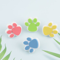 Childrens room wardrobe door handle Cartoon bear paw feet pink drawer pull buckle Cabinet handle soft rubber anti-bump