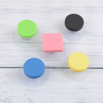 Quick-install no-punch handle Cabinet door buckle hand nail-free handle Black self-adhesive stick-type small handle White locker