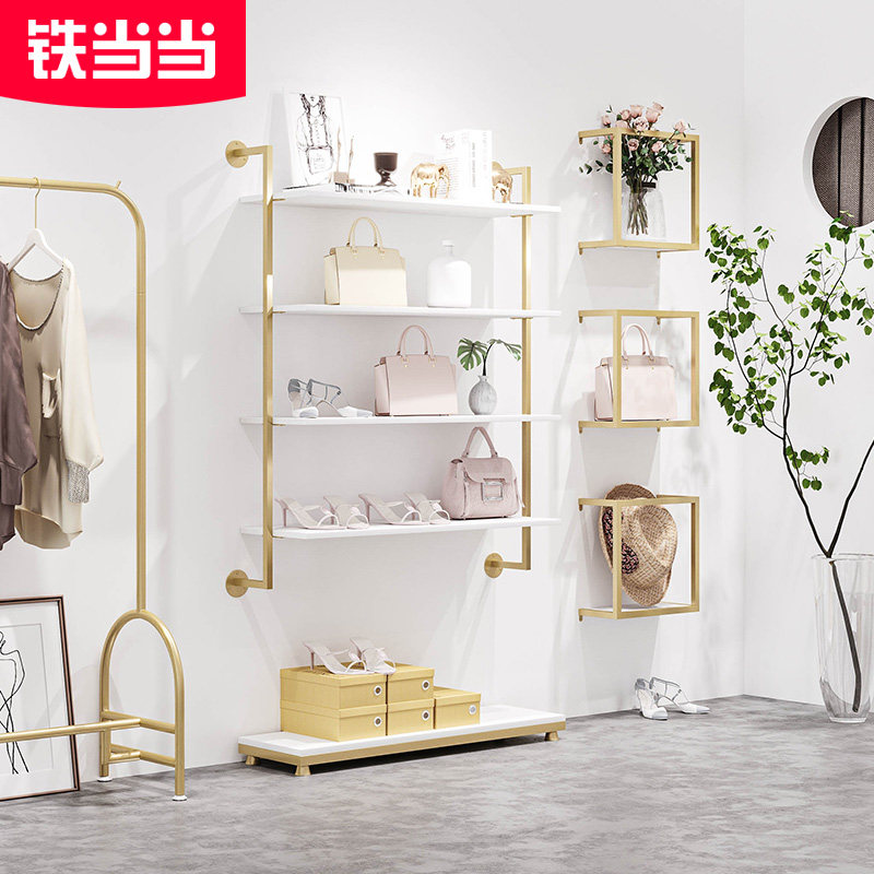Upper Wall Shoe Rack Shoe Store Multilayer Shoes Shelving Shelving Store With Bag Kit Combo Display Rack Clothing Store Show-Taobao