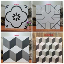 Nordic small flower brick 600x600 catering shop chain anti-slip floor tile Balcony Tile Living Room Imitation Ancient Brick Geometric Flowers