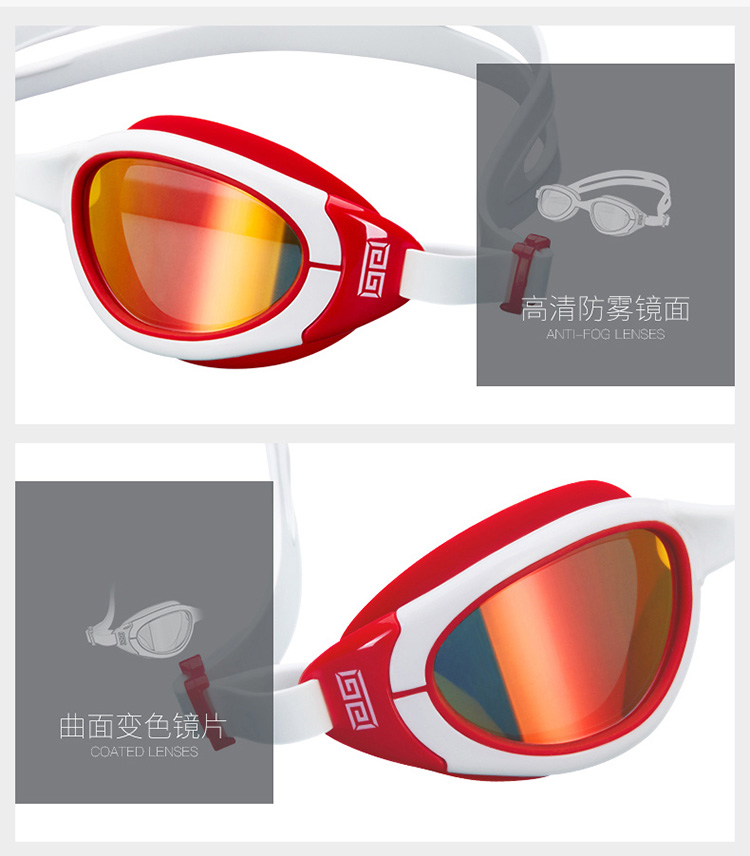 Kính bơi Van Dean nữ kính bơi chống nước HD chống sương mù nam và nữ thời trang phụ kiện bơi chuyên nghiệp - Goggles kính cận bơi