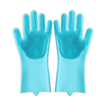 Thickened pet bathing gloves cat and dog bathing artifact pet anti-scratch and anti-bite massage gloves bathing brush