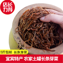 5kg Sichuan Yibin specialty soil jar bulk sprouts old altar sprouts long strip sprouts bulk 500g