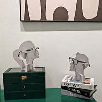 Human avatar sunglasses shelf display stand window counter display fashion creative props decorative display head mold
