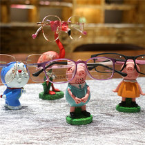 Childrens glasses display counter decoration ornaments window display props home desk super cute animal bracket
