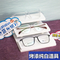 Tide products baking paint bamboo ladder sun glasses display Props sunglasses myopia glasses display stand decoration fine wood