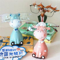 Glasses display counter decoration furnishings window display props home desk super cute animal glasses stand