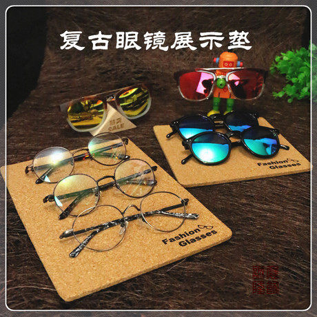 Retro wood glasses display pad Broken Wood Environmental Protection Sunglasses Near-lens Display Window Ornament display Show