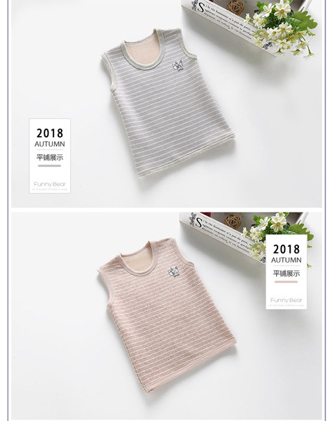 Áo vest trẻ em cotton ấm cho bé gái áo trùm đầu bé gái cộng với áo nhung vai bé trai dày quần áo mùa thu đông áo gile thu đông bé gái