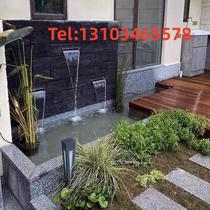 Stainless steel waterfall outlet landscape garden yard outdoor water curtain outdoor courtyard European water feature living room rain curtain