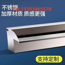 Stainless steel waterfall outlet flowing water garden wall to create landscape finished European style outdoor sink with yard garden