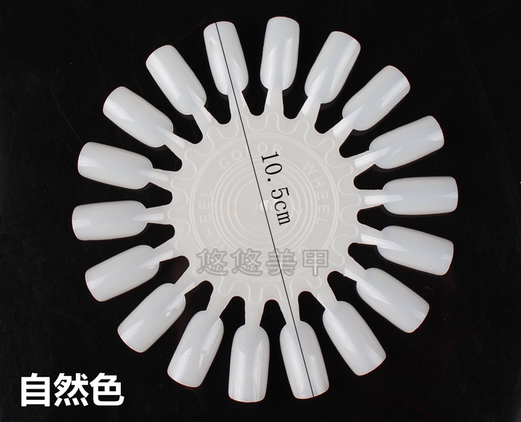 Dụng cụ làm móng Nail Sơn keo Ban Nail Nail Tấm màu Thẻ tròn 18 Bảng màu Vẽ khắc Hiển thị A Piece bộ dụng cụ làm nail tại nhà