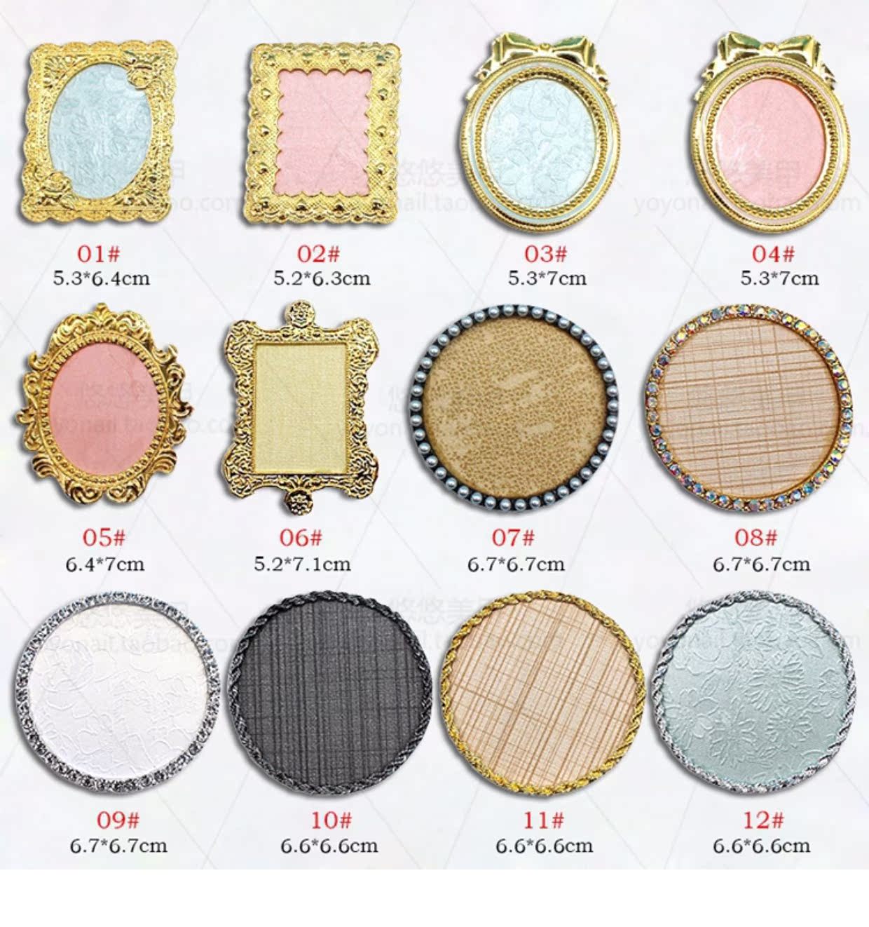 Dụng cụ làm móng Kim loại mới Mini Photo Frame Retro Một mảnh Hiển thị Hộp Cửa hàng Nail Thành phẩm Sản phẩm Hiển thị Bảng trang trí máy mài móng