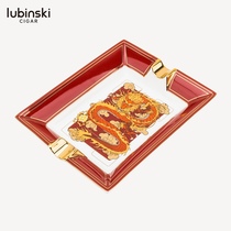Lubinski Lubinski Ceramic Cigar Ashtray Year of the Dragon Zodiac