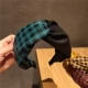 Hàn Quốc Dongdaemun với màu tương phản chéo headband nhỏ kẻ sọc tươi mới kẻ sọc tóc phụ kiện tóc - Phụ kiện tóc