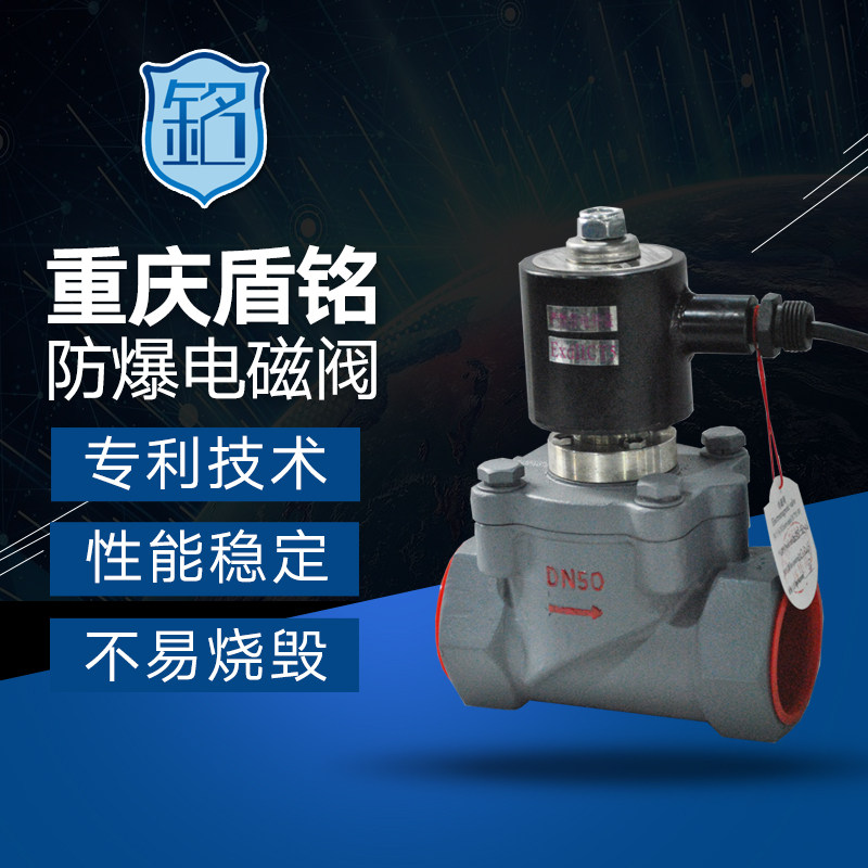 Cast steel thread explosion-proof solenoid valve 0.6 1.6 4 6.3MPa Chongqing Dunming solenoid valve
