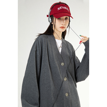 UBUIE Dried Fish Knit Cardigan Jacket Woman V Collar Blouse Spring 2022 New Loose And Lazy Wind Sweater Cardigan