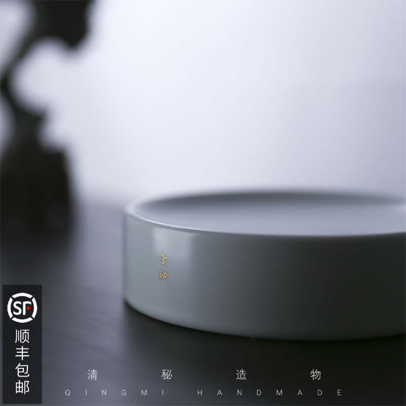 Clear-Secret Pure Handmade Ceramic Large Licking Ink-ink Hink pool ink butterfly Large number Qi Baishi with the same style of house supplies