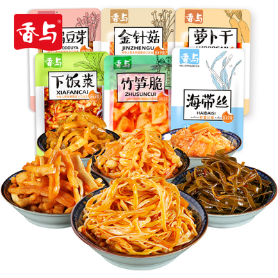 香与麻辣榨菜小咸菜6款口味360g
