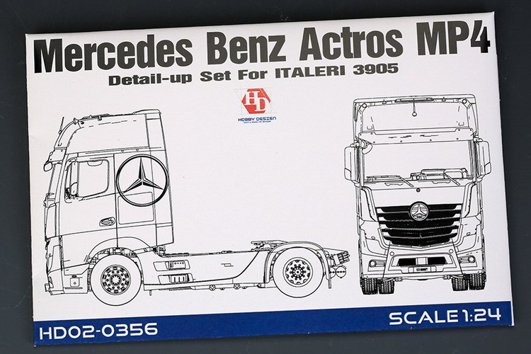 Hobbydesign Model Etching Sheet 1/24 Mercedes Actros Mp4 Tractor Hd02-0356