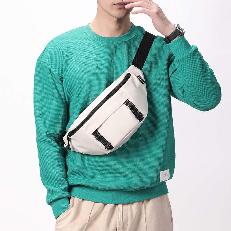 Men's messenger bag street fashion casual small backpack trend mini waist bag campus male and female students shoulder bag