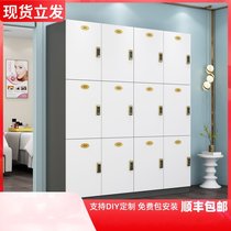 Wooden locker barber shop storage cabinet gym yoga studio beauty salon hair salon cabinet locker with lock