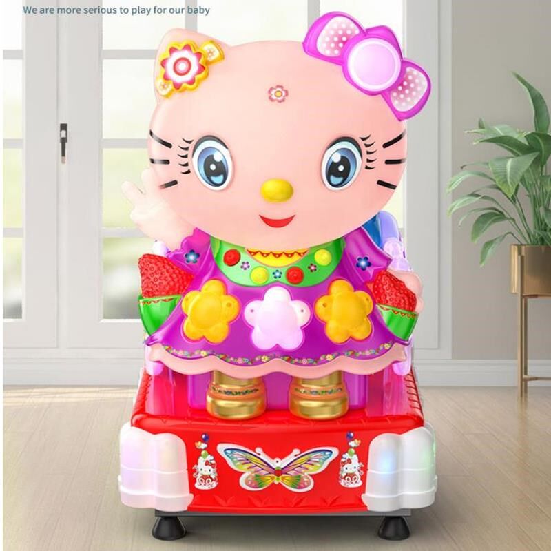 Coin-operated rocking car home indoor and outdoor multi-function 2022 new double with music can scan code children's twisting car