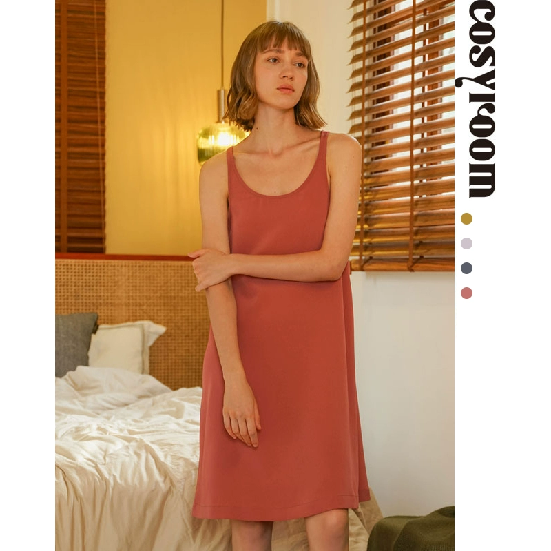 Cosyroom mùa hè váy ngủ nữ mùa xuân và mùa thu váy vest ngọt ngào dễ thương váy dây gợi cảm có thể được mặc bên ngoài đồ ngủ - Đêm đầm
