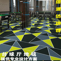Billiard Hall Special Carpet Billiard Room Large Area Full Of Printed Custom Hotel Rooms Flame Retardant Fireproof Commercial Blanket