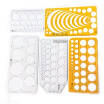 Circle drawing radius ruler Full circle meter Circle template Circle tool Drawing compass ruler model Curve radius