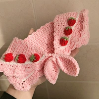 Розовая клубника, накидка, набор материалов