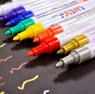 Up to model Mark pen Military handmade production tool Upper color Color Coating Gold And Silver Paint Pen 12 Color-Taobao