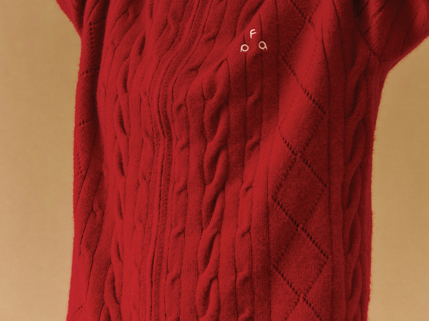 FPA Cable-Knit Color-Block Zip-Up Cardigan