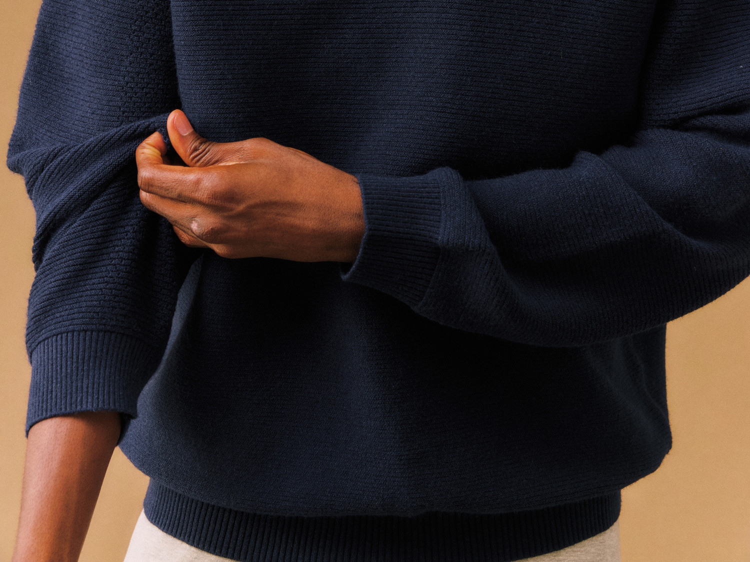 FPA Openwork High-Neck Pullover Sweater