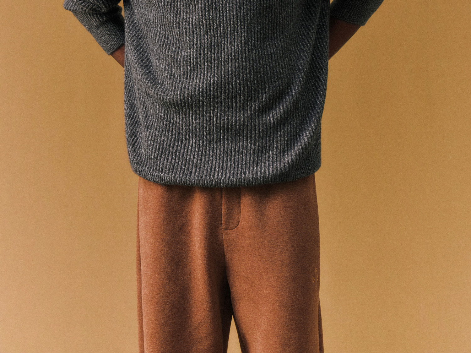 FPA Cable-Knit Color-Block Henley Sweater