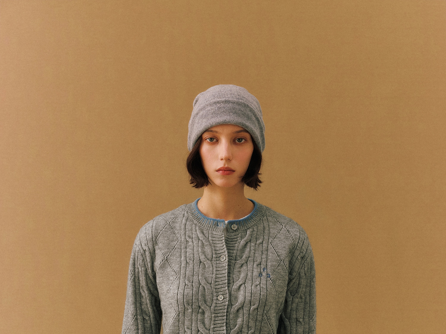 FPA Color-Block Cable-Knit Cardigan